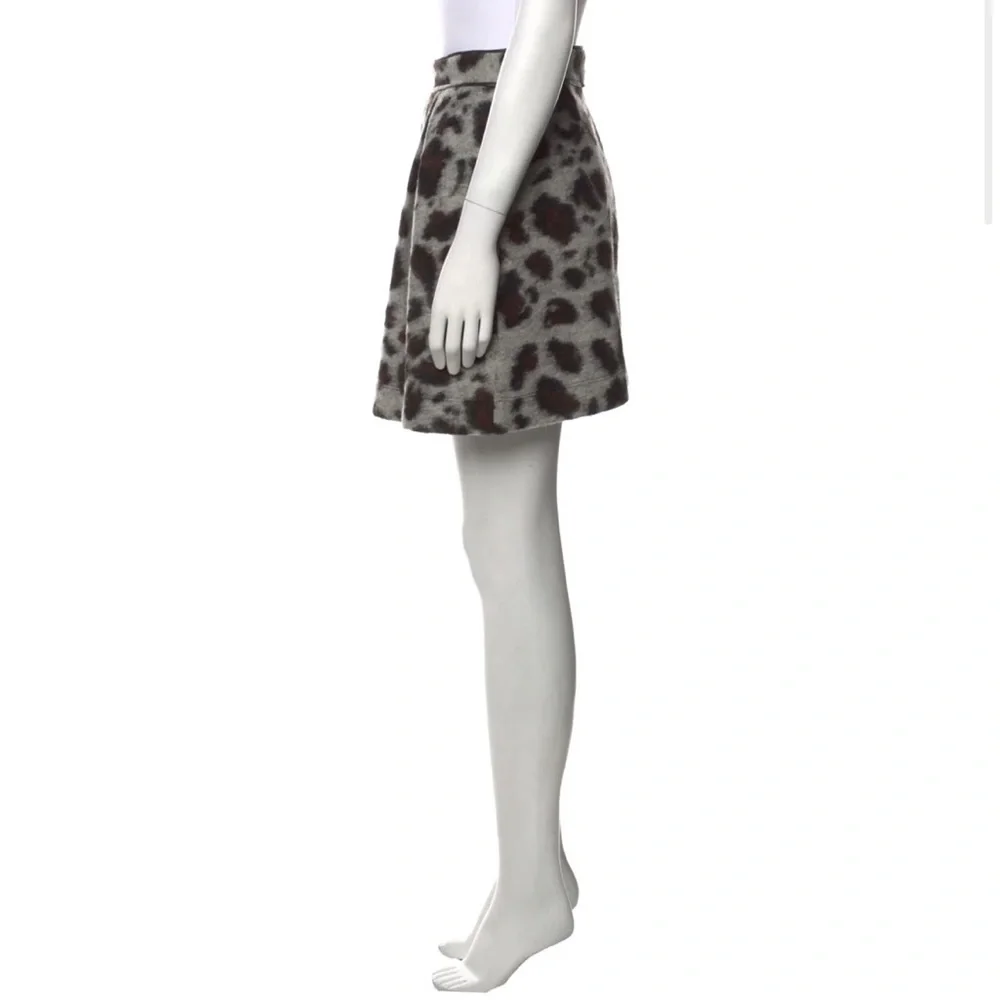 Sea Wool Animal Print Skirt - Picture 5 of 11